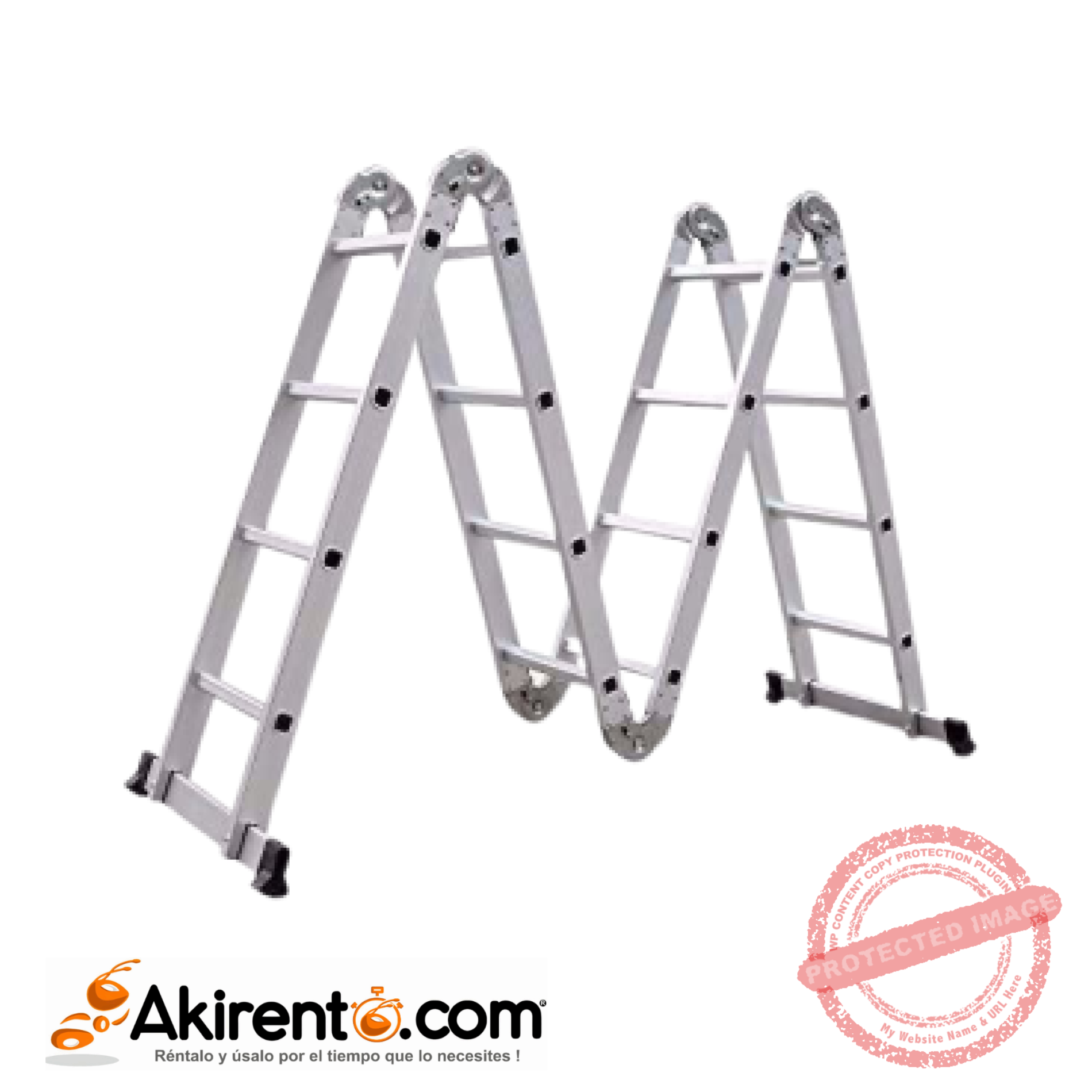 Escalera Multipropósito Aluminio 16 Pasos