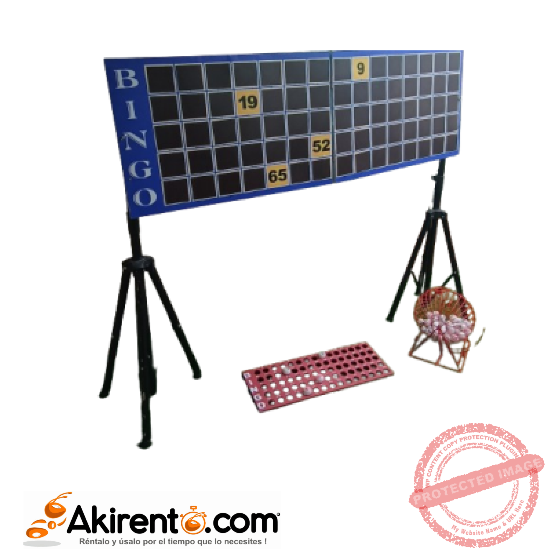 Alquiler Juego de Bingo Grande Akirento