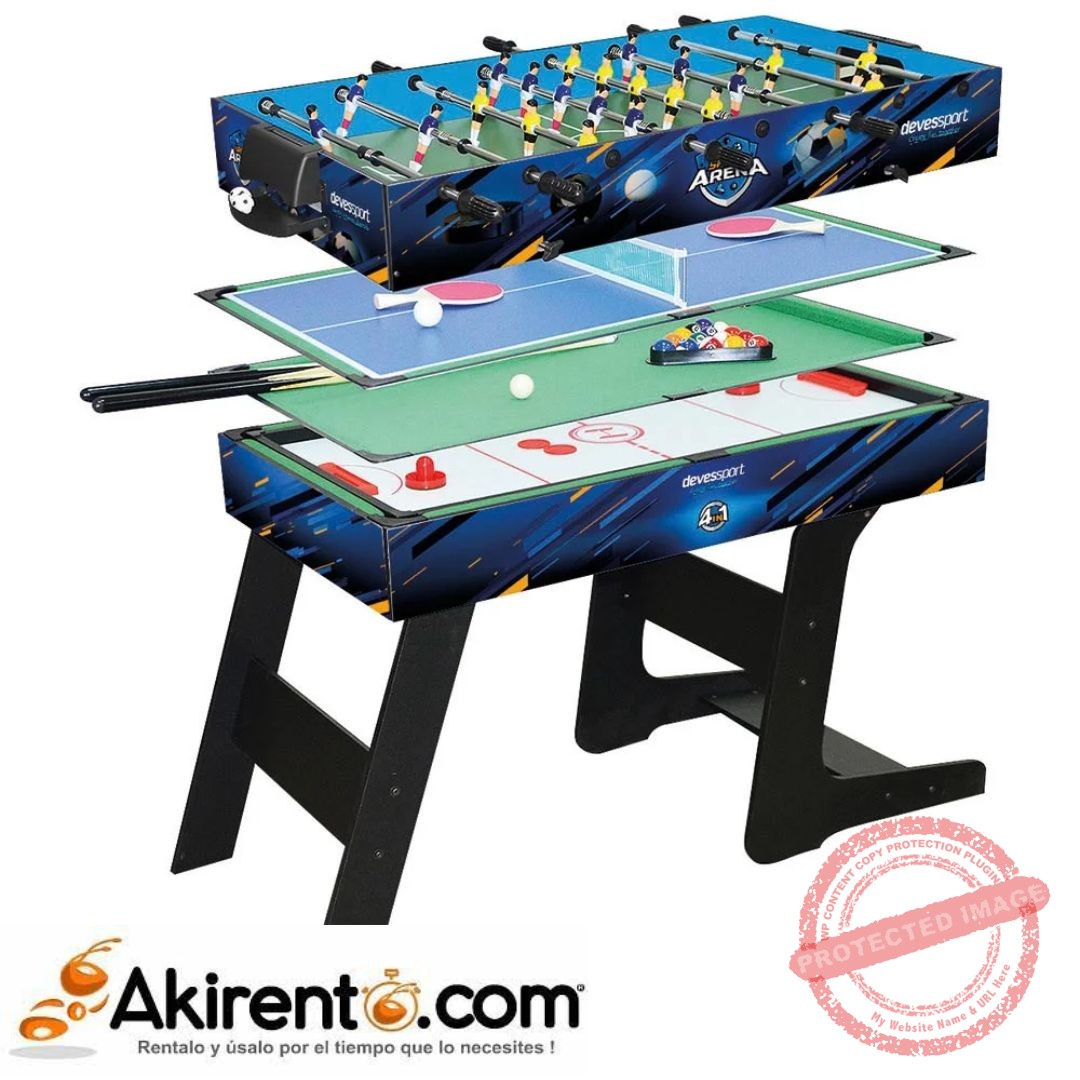 Alquiler de Mesa Multijuegos 4 en 1
